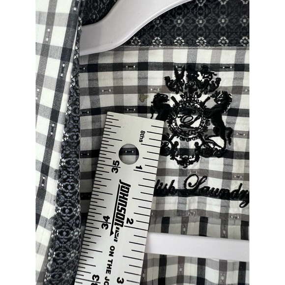English Laundry Christopher Wicks Mens Casual Button Down Shirt Flip Cuff 16 - Picture 4 of 10